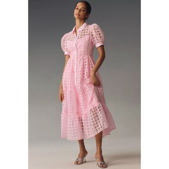 knee length dresses for ladies Stitch Detailed Midi Dress – English Factory